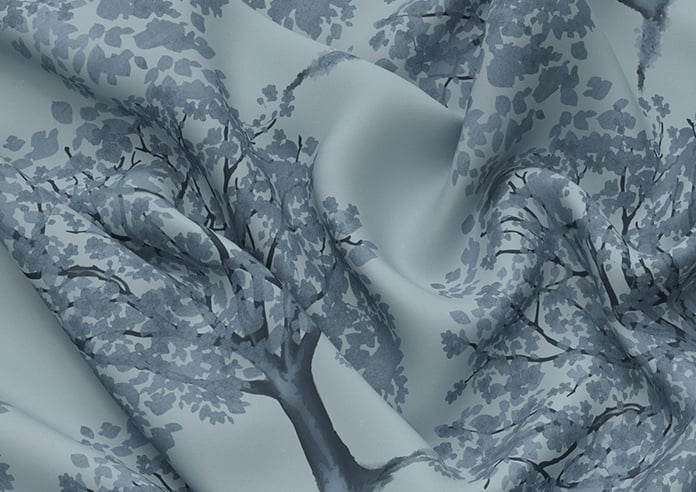 Classic Woodland, Monochrome - Motorised Roman Blind - Image 4